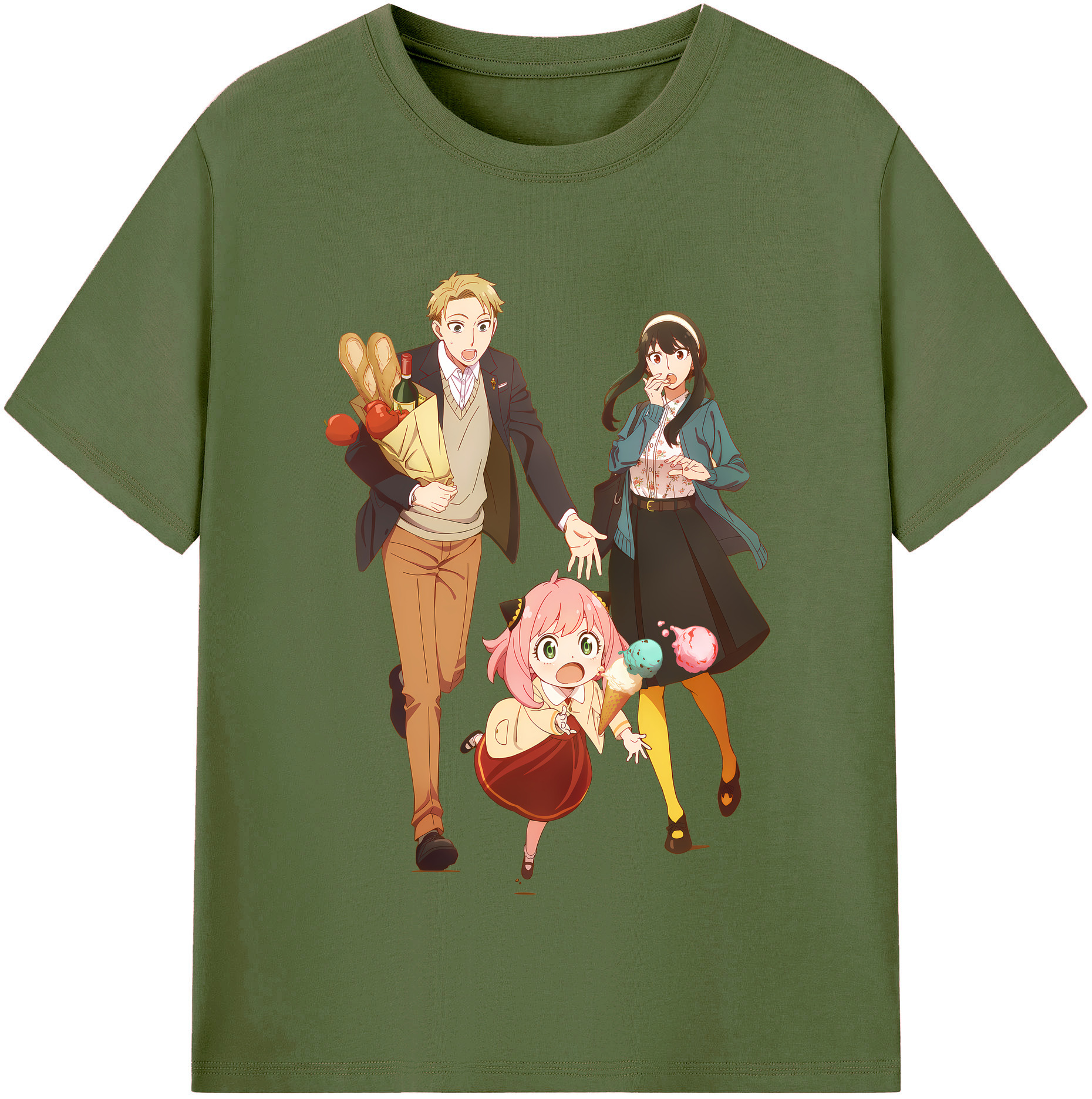 （画像用） SPY×FAMILY间谍家家酒 綿100％半袖Tシャツ（フロントプリント）